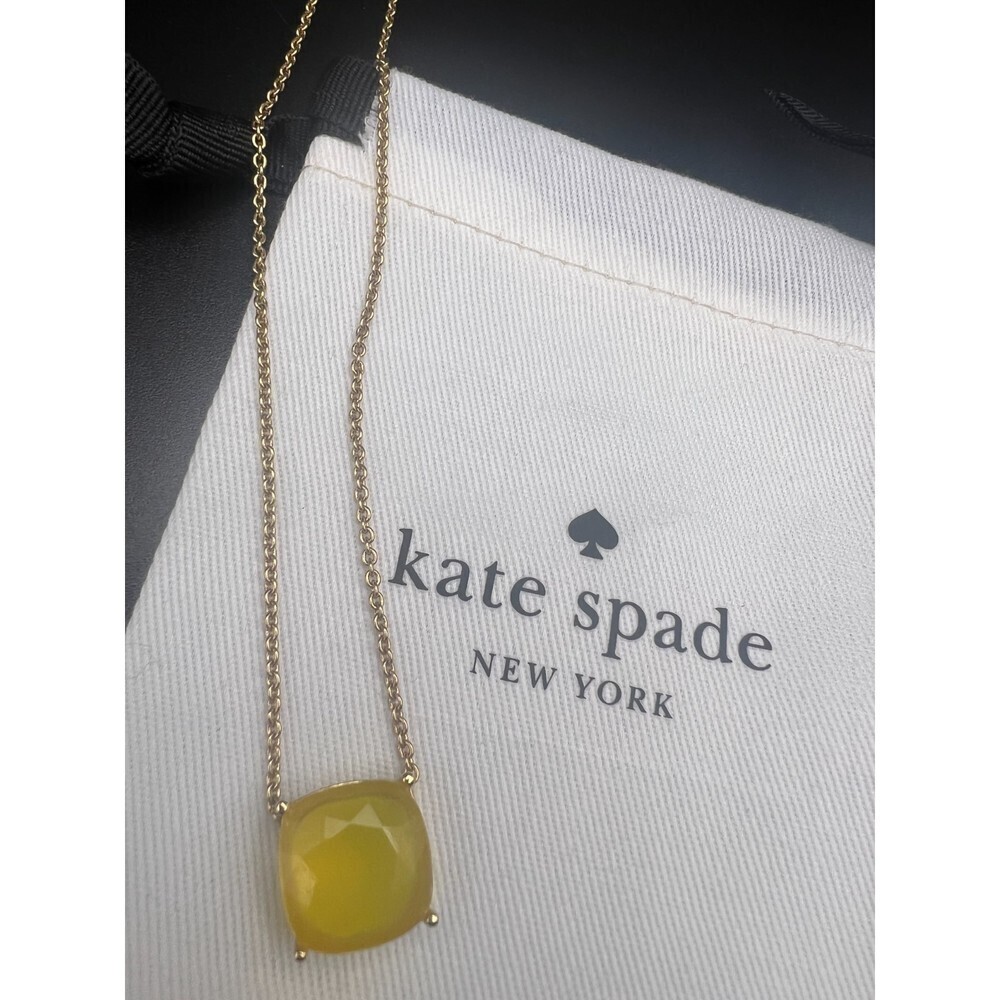 KATE Spade Cause a Stir Yellow Stone Necklace